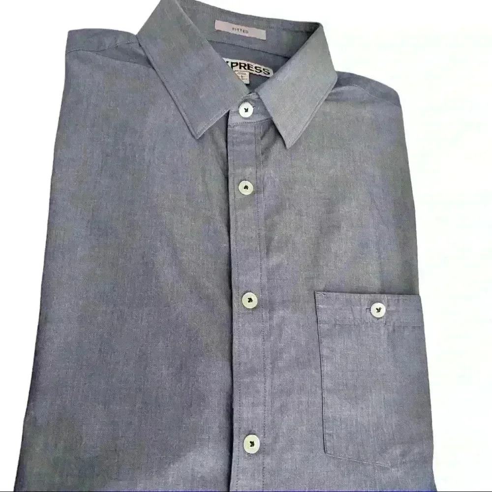 Express Men’s Long Sleeve Fitted Shirt
